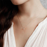 925 Silver Zircon Pendant Necklace Women Gift Jewelry Collares