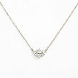 Horse Eyes Zircon Chain 925 Sterling Silver Collar Bone Necklace For Women
