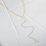 925 Silver Water Drop Clear CZ Zircon Necklaces for Women
