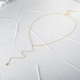 925 Silver Water Drop Clear CZ Zircon Necklaces for Women