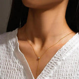 S925 Sterling Silver Adjustable Y-shaped Necklace for Women
