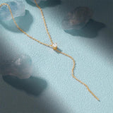 S925 Sterling Silver Adjustable Y-shaped Necklace for Women