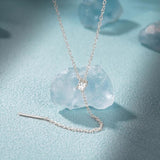 S925 Sterling Silver Adjustable Y-shaped Necklace for Women