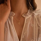 S925 Sterling Silver Zircon Pendant Necklace