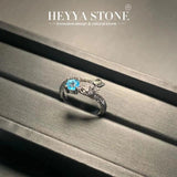 Natural Topaz Ring 925 Silver Plated Fine Jewelry Classic Style