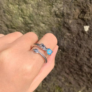 Natural Topaz Ring 925 Silver Plated Fine Jewelry Classic Style