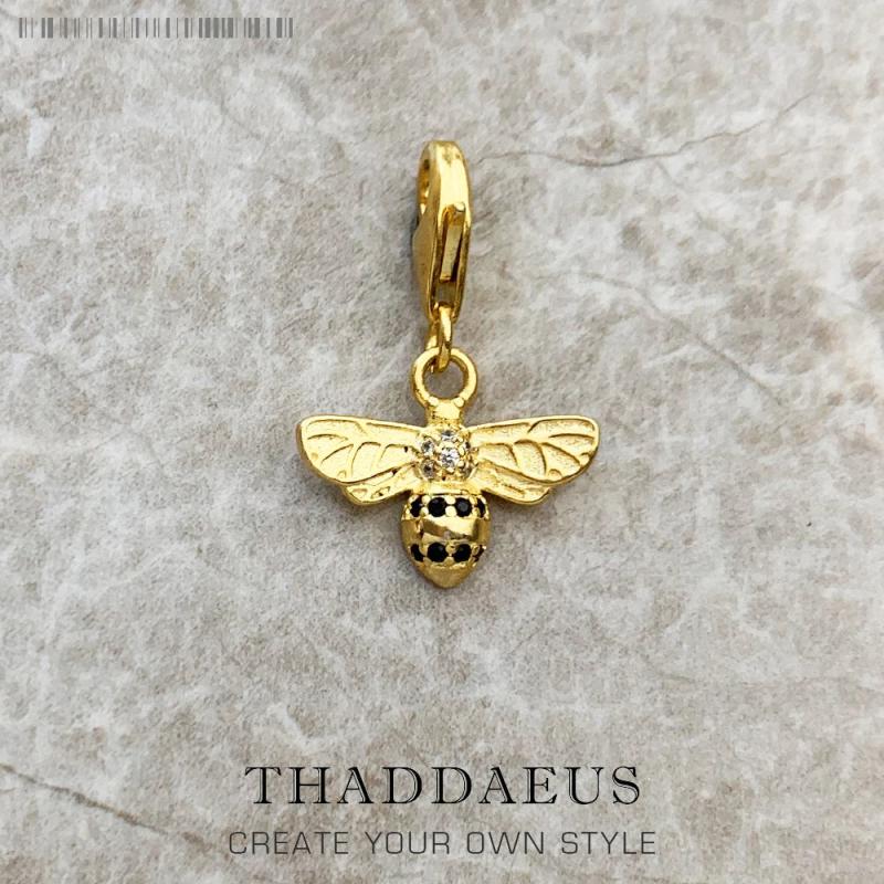 925 Silver Bee Animal Pendant Charm for Women Men