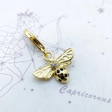 925 Silver Bee Animal Pendant Charm for Women Men