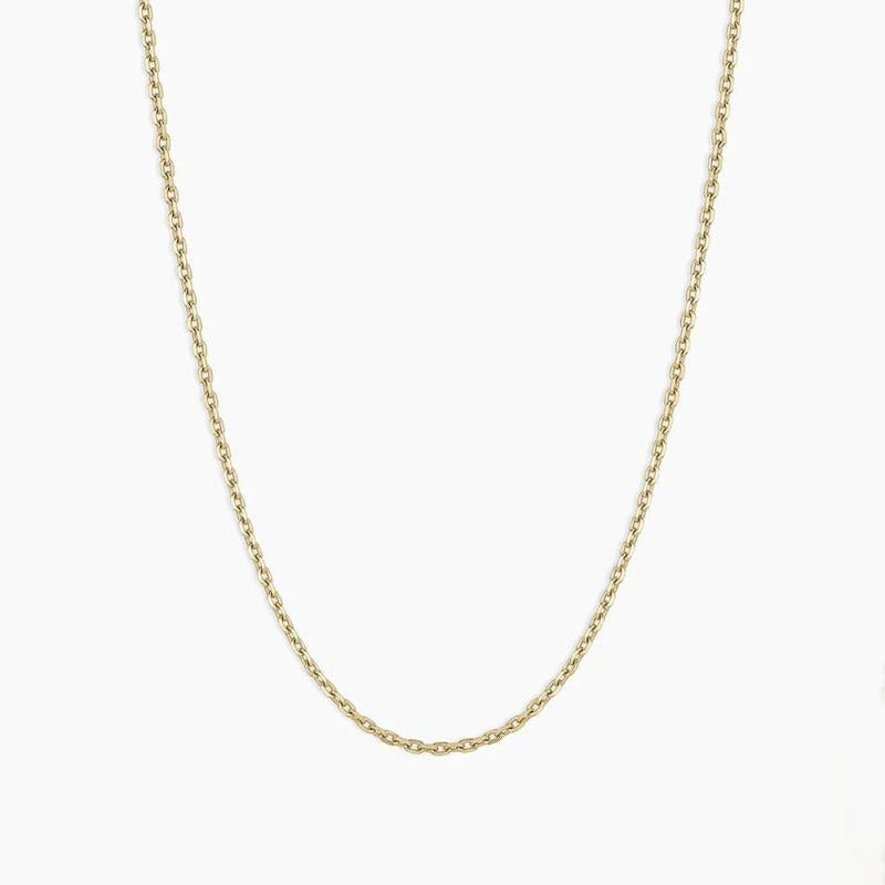 925 Sterling Silver Box Chain Necklace 18K Plated Choker
