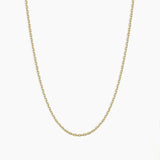 925 Sterling Silver Box Chain Necklace 18K Plated Choker