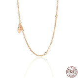 Classic Jewelry 925 Silver Heart Crystal Pendant Necklace for Mom