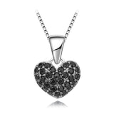 Potiy Heart Natural Spinel Pendant Necklace 925 Sterling Silver