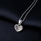 Potiy Heart Natural Spinel Pendant Necklace 925 Sterling Silver