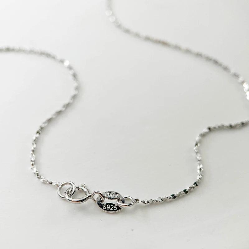 1mm Thin 925 Sterling Silver Serpentina Link Chain Necklace