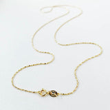 1mm Thin 925 Sterling Silver Serpentina Link Chain Necklace