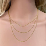 1mm Thin 925 Sterling Silver Serpentina Link Chain Necklace