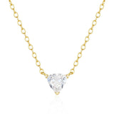 Zircon Necklace Triangle Plata 925 Sterling Silver Pendant Women Jewelry