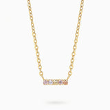 925 Silver Color Stone Pendant Necklace for Women