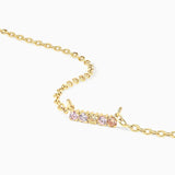 925 Silver Color Stone Pendant Necklace for Women