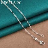 925 Silver Five Hearts Necklace Women Wedding Party Charm Jewelry