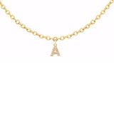 925 Silver Monogram Pendant Alphabet Long Chain Women Fine Jewelry Gift
