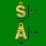 925 Silver Monogram Pendant Alphabet Long Chain Women Fine Jewelry Gift