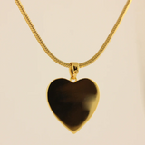 925 Silver SELF Love Heart Pendant Snake Chain Women Party Jewelry