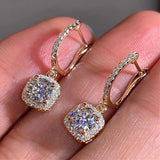 925 Sterling Silver Diamond Earrings for Women - Wedding Jewelry Gift