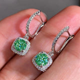 925 Sterling Silver Diamond Earrings for Women - Wedding Jewelry Gift