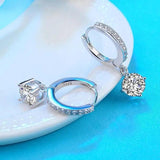 Starmoon 925 Silver CZ Drop Earrings For Women