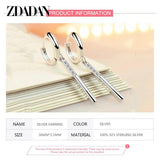 925 Silver Long Drop Earrings Wedding Party Jewelry