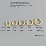 925 Silver Zircon Round Circle Ear Ring Ear Bone Buckle Wild Woman