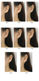 925 Silver Zircon Round Circle Ear Ring Ear Bone Buckle Wild Woman
