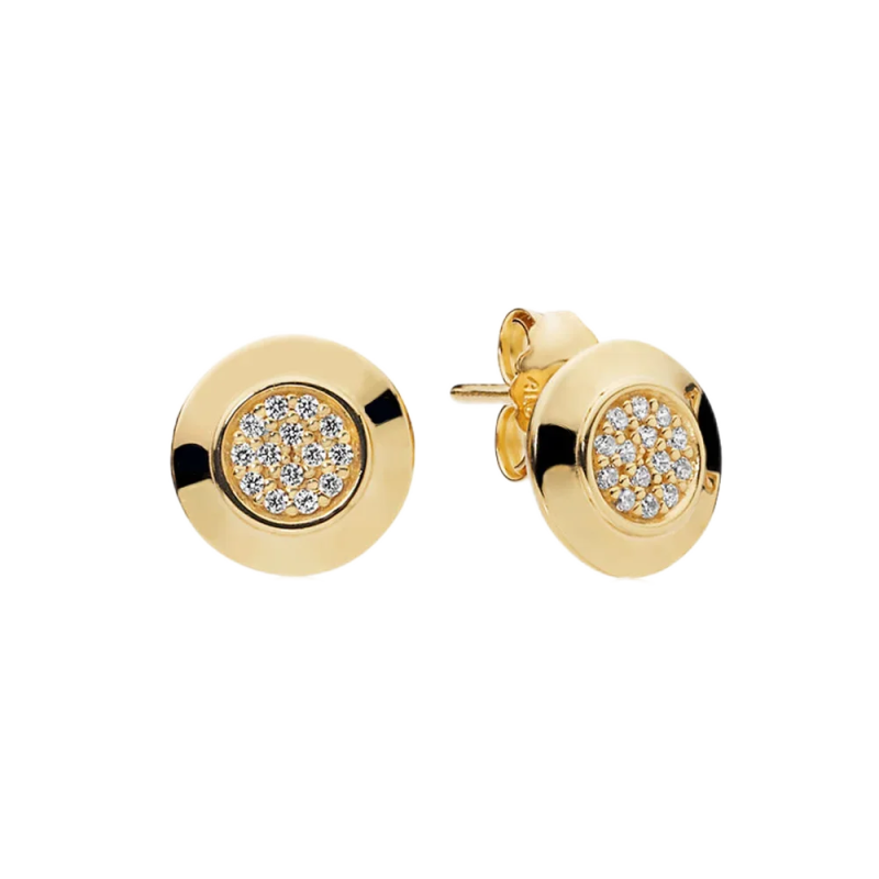 925 Silver Stud Earrings Zircon Wings Pumpkin Car