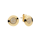 925 Silver Stud Earrings Zircon Wings Pumpkin Car