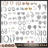 925 Silver Stud Earrings Zircon Wings Pumpkin Car