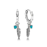 925 Silver Stud Earrings Zircon Wings Pumpkin Car