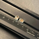 Natural Red Rutilated Quartz Stud Earrings 925 Sterling Silver Jewelry