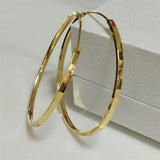 Somilia 925 Sterling Silver Women's Big Hoop Earrings 18K Plated