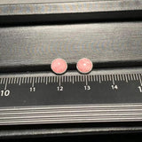 Natural Rhodochrosite Stud Earrings 925 Silver Vintage Femme Gift Jewelry