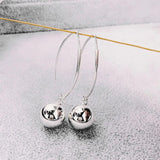 925 Sterling Sivler Small Ball Earrings for Women Wedding Party Bride Jewelry
