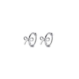10mm 925 Silver Round Hoop Earrings For Women