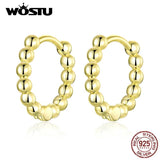 925 Sterling Silver Circle Earrings With Ball