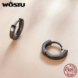 925 Silver Enamel Hoop Earrings Wedding Jewelry CQE1047