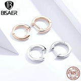 925 Silver CZ Round Circle Crystal Women Hoop Earrings Women Earrings Brincos