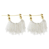 925 Silver Tassel Earrings Allergy-Free Party Accessories Gift