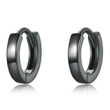 925 Silver Simplicity Hoop Earrings for Women Men DIY Jewelry