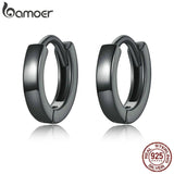 925 Silver Simplicity Hoop Earrings for Women Men DIY Jewelry
