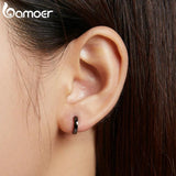 925 Silver Simplicity Hoop Earrings for Women Men DIY Jewelry