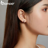 925 Silver Simplicity Hoop Earrings for Women Men DIY Jewelry